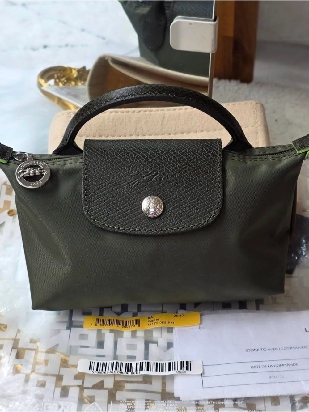 NWT Mini Longchamp le Pliage - Picture 3 of 5